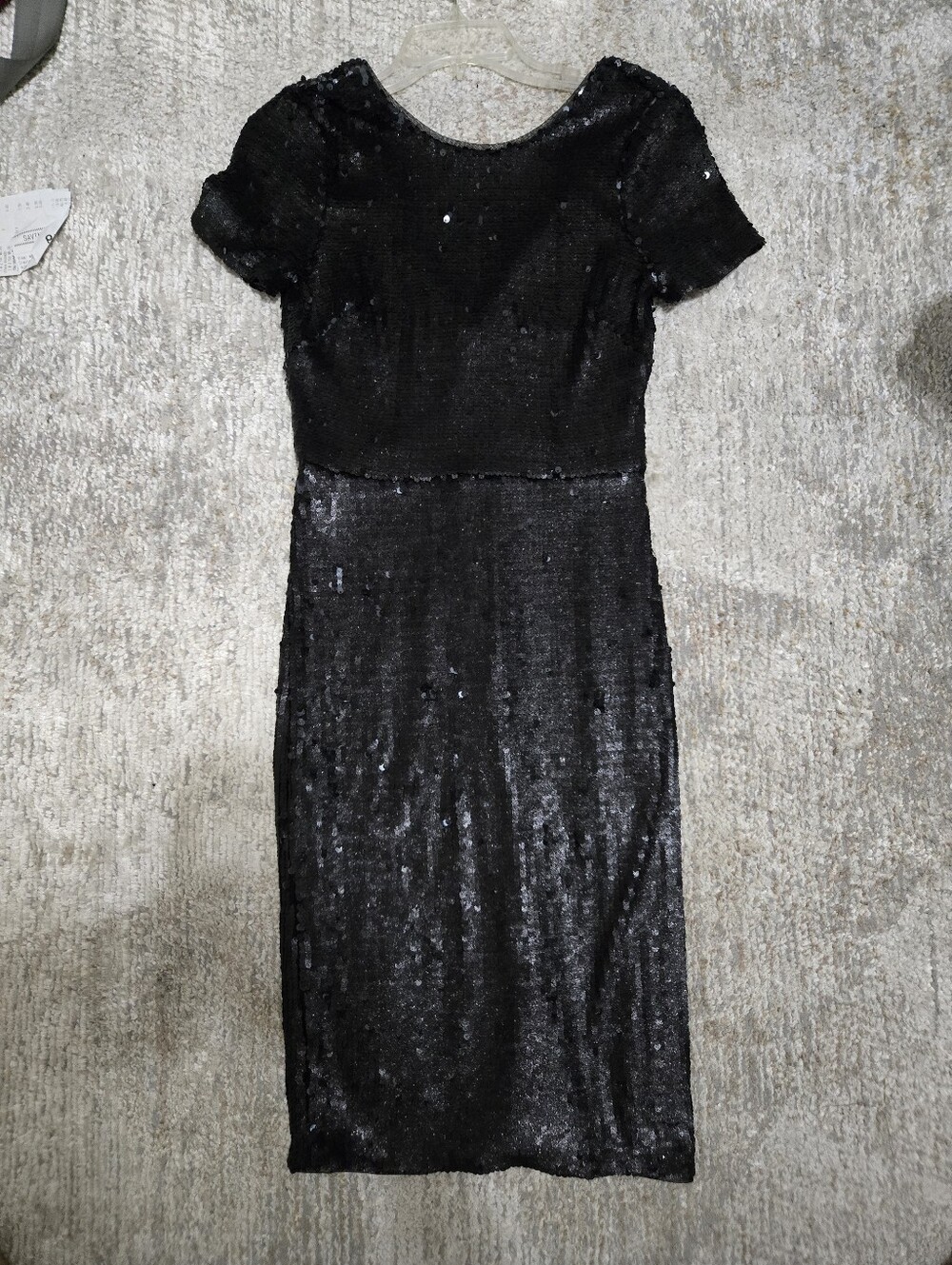 Bcbg Black Sequin Sparkle Cocktail Dress